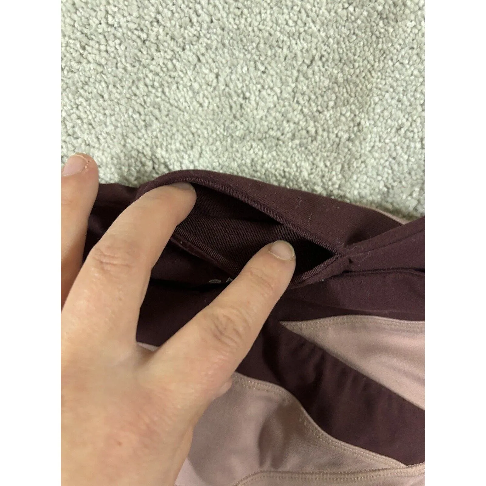 Athleta Women's Size S Chroma 7/8 Ultra Tight Burgundy‎ / Pink 487675 - Image 3