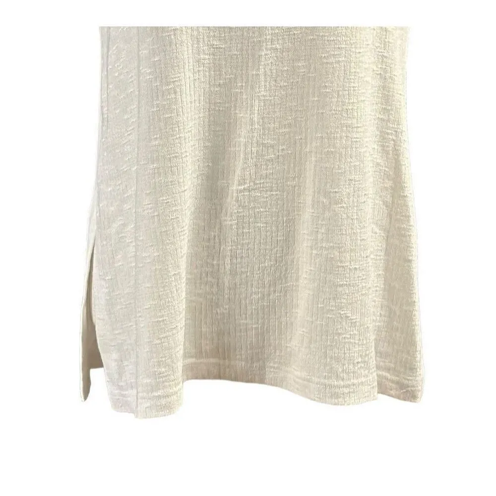 New Sympli Call It A Day Tank Top Shell Size 8 White Classic Minimalist Neutral - Image 5