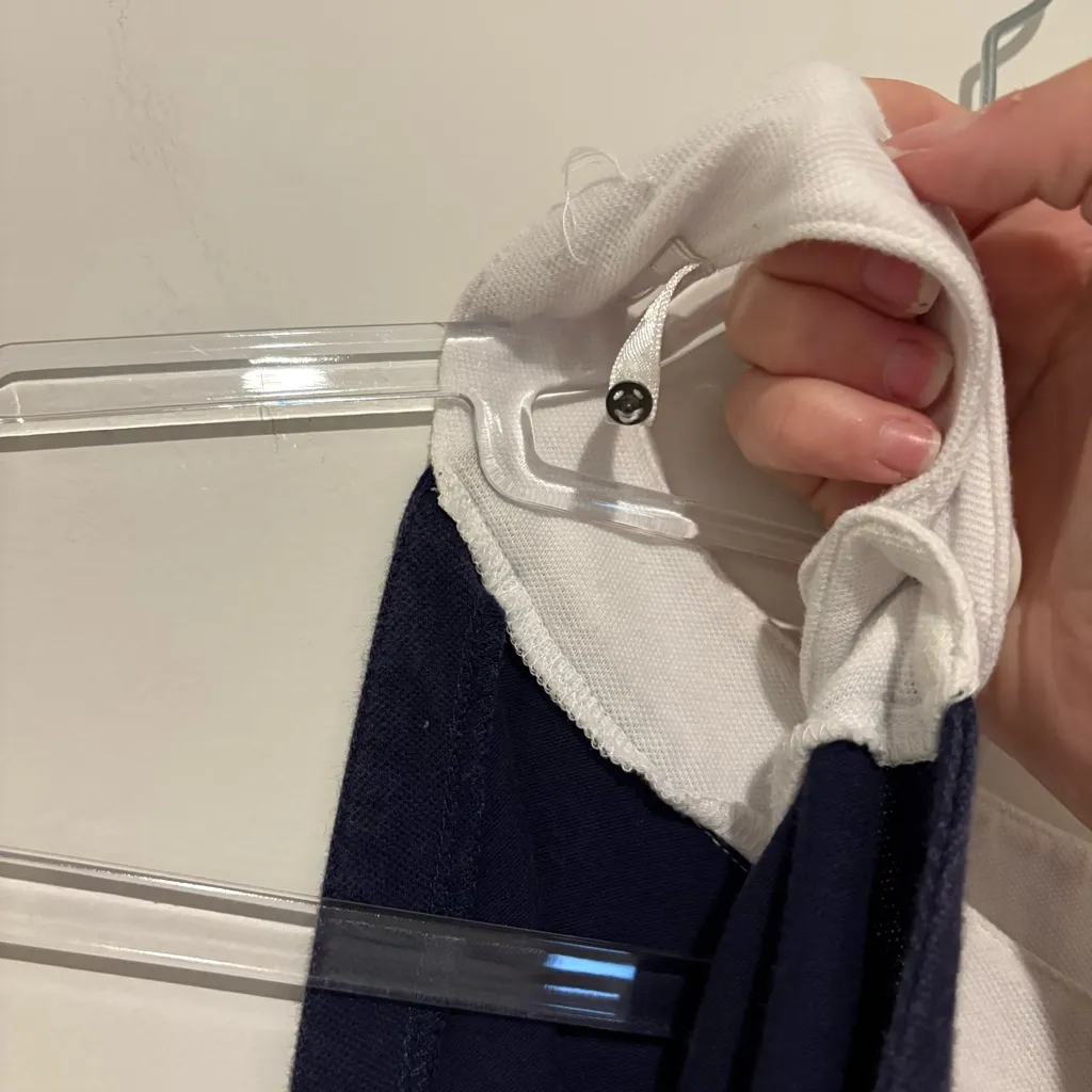 Lilly Pulitzer Vintage coy fish nautical overall‎ dress navy blue pink medium - Image 7