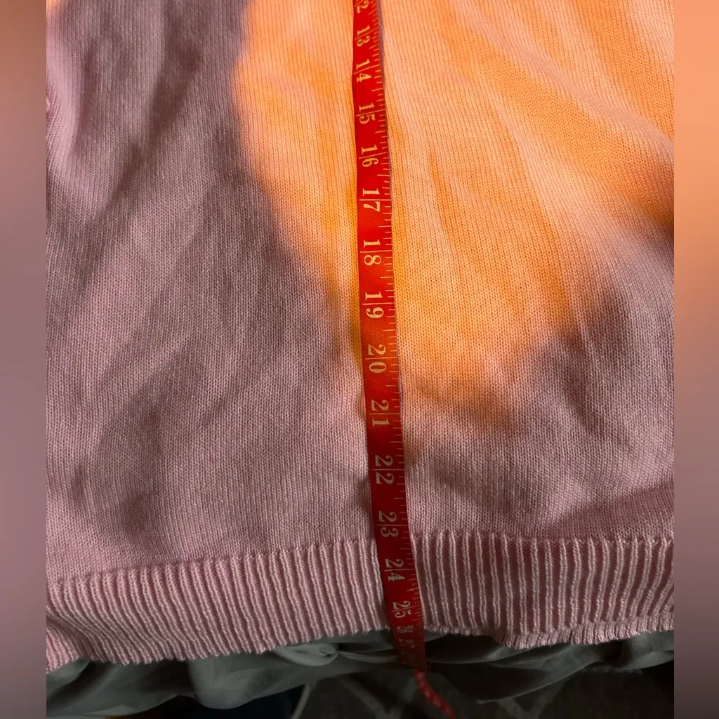 Lauren Ralph Lauren Size XL Wool Blend Pink Cowl Neck Sweater~Long Sleeve - Image 6