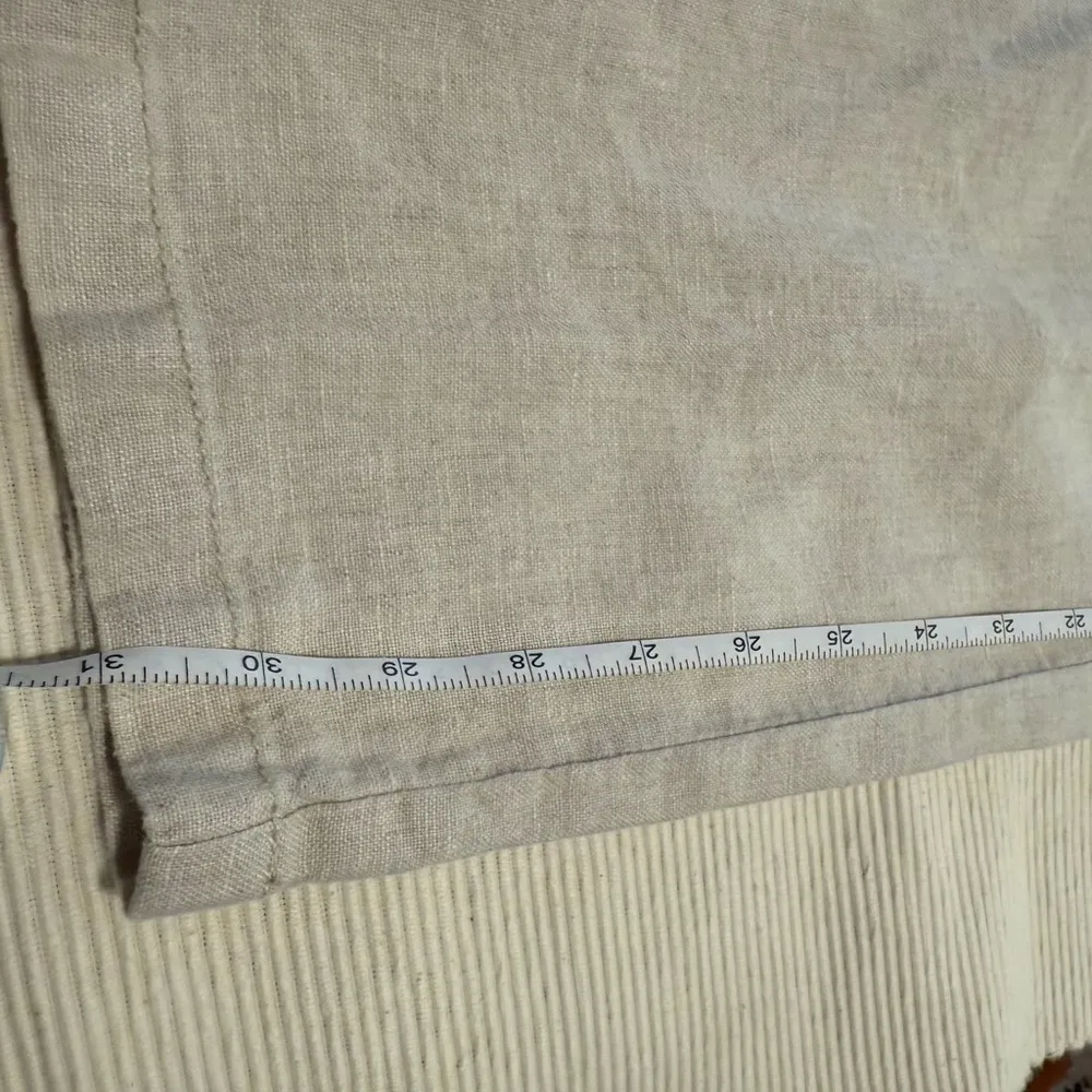 Ocean + Coast Linen Pants Tan Size M - Image 6