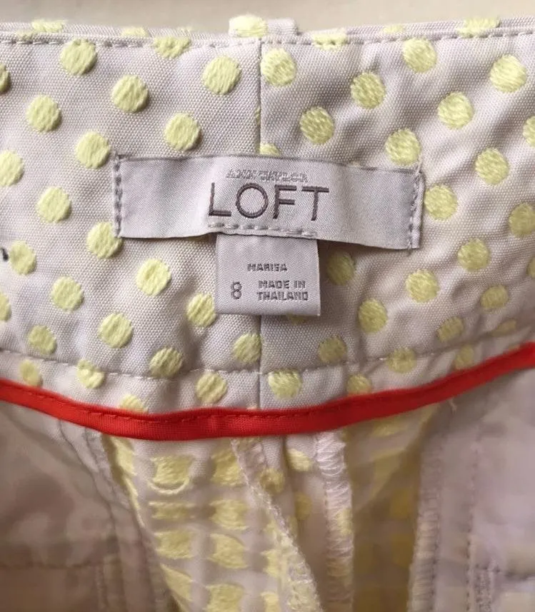 Yellow Polka Dots Shorts Size 8 - Image 4