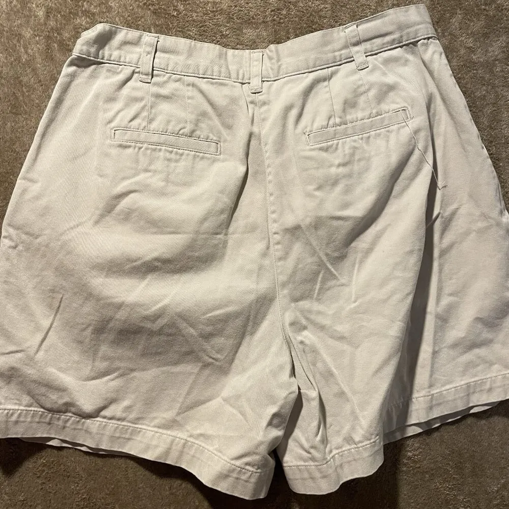 Sonoma Shorts Womens Size 12 Khaki Beige High Rise Work Cotton Pockets Casual - Image 3
