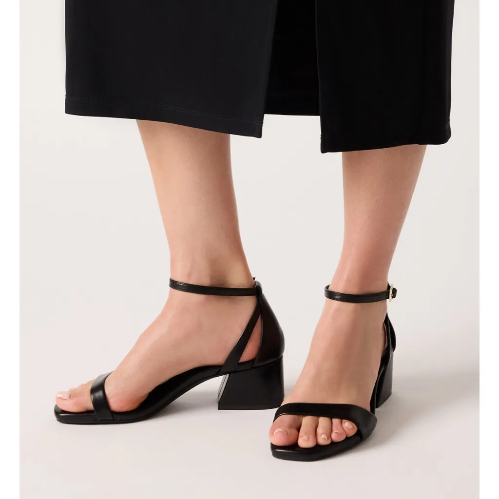 Anne Klein Women's Mia Ankle Strap Block Heel Dress Sandals- Black- Size 9.5 - Image 8