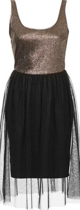 Gold and black ballerina dress never worn  - Image 3