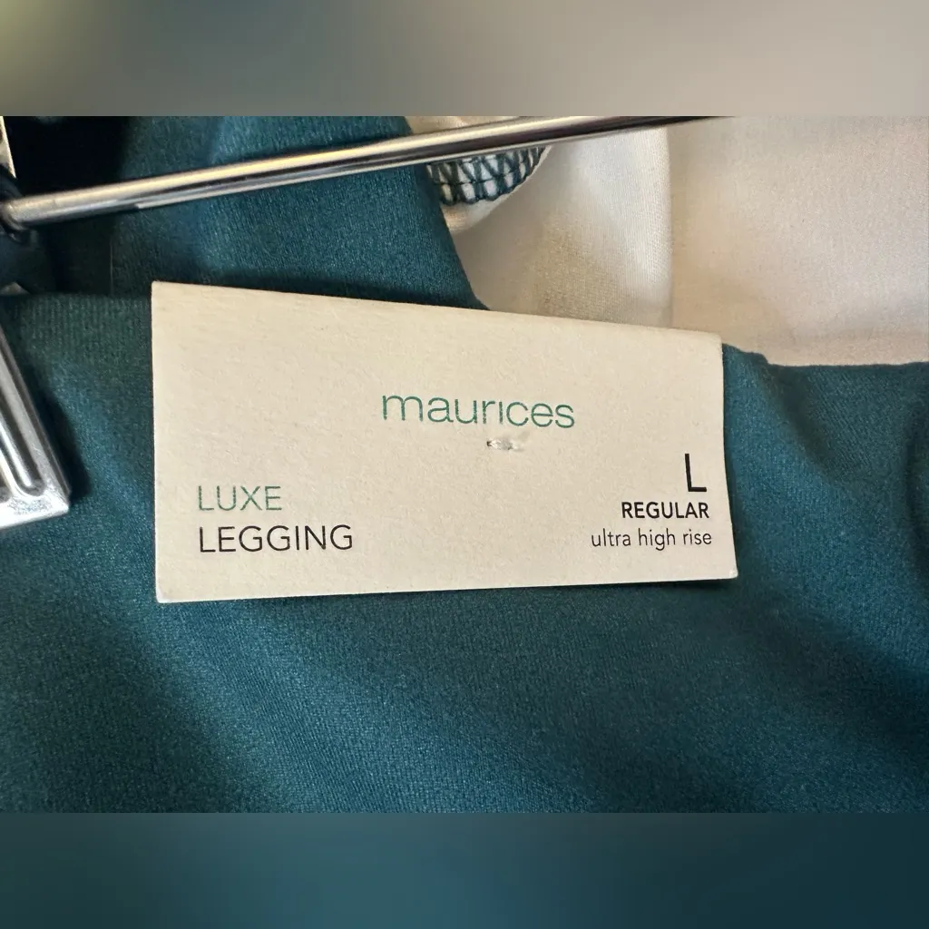 Maurices Women's Green Tie Die Luxe Ultra High Rise Leggings Size L - Image 5