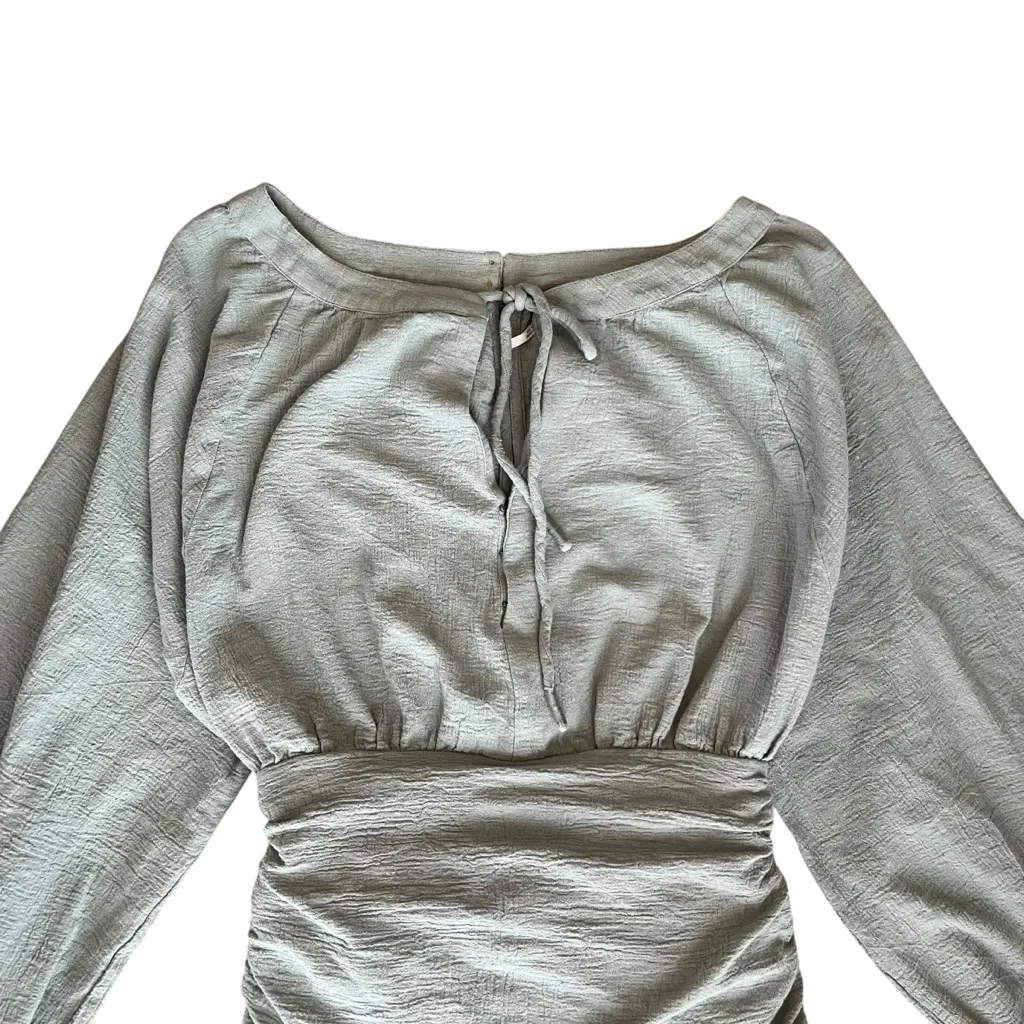Free People Women’s The Only One Mint Balloon Long Sleeve Mini Dress Size XS - Image 4
