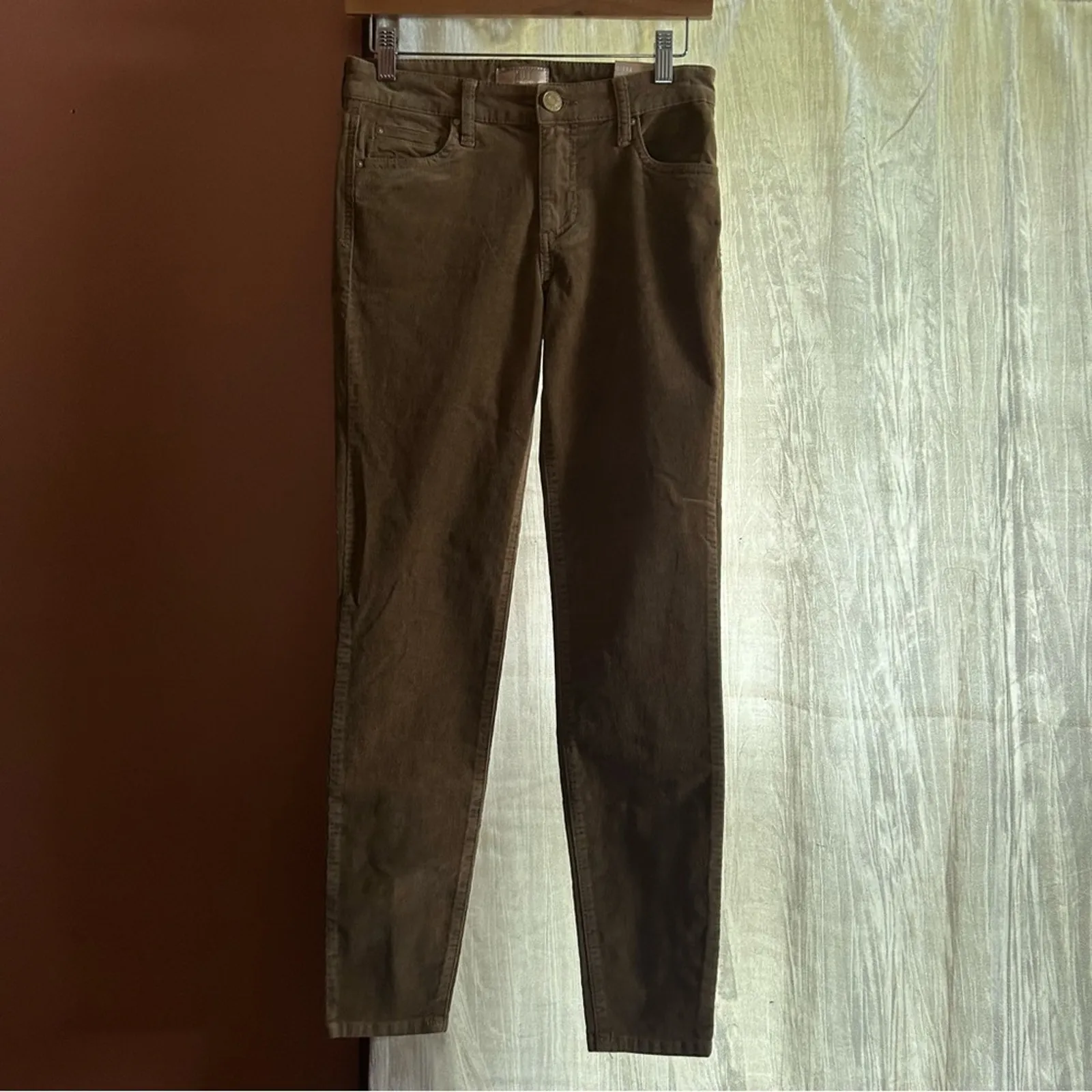 Kut from the Kloth Diana Skinny Corduroy Pants Khaki Tan Beige NWT‎ Size 0 - Image 3