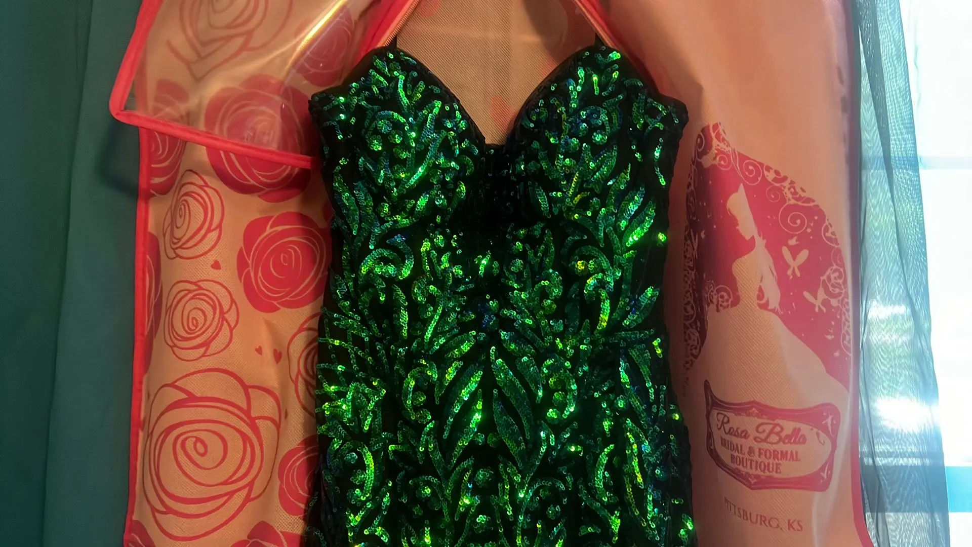 Emerald Prom dress Green Size 0 - Image 5