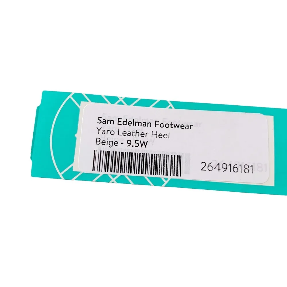 Sam Edelman Yaro Ankle Strap Sandal Beige Patent Ankle Strap Size 9.5 WIDE NWT - Image 10