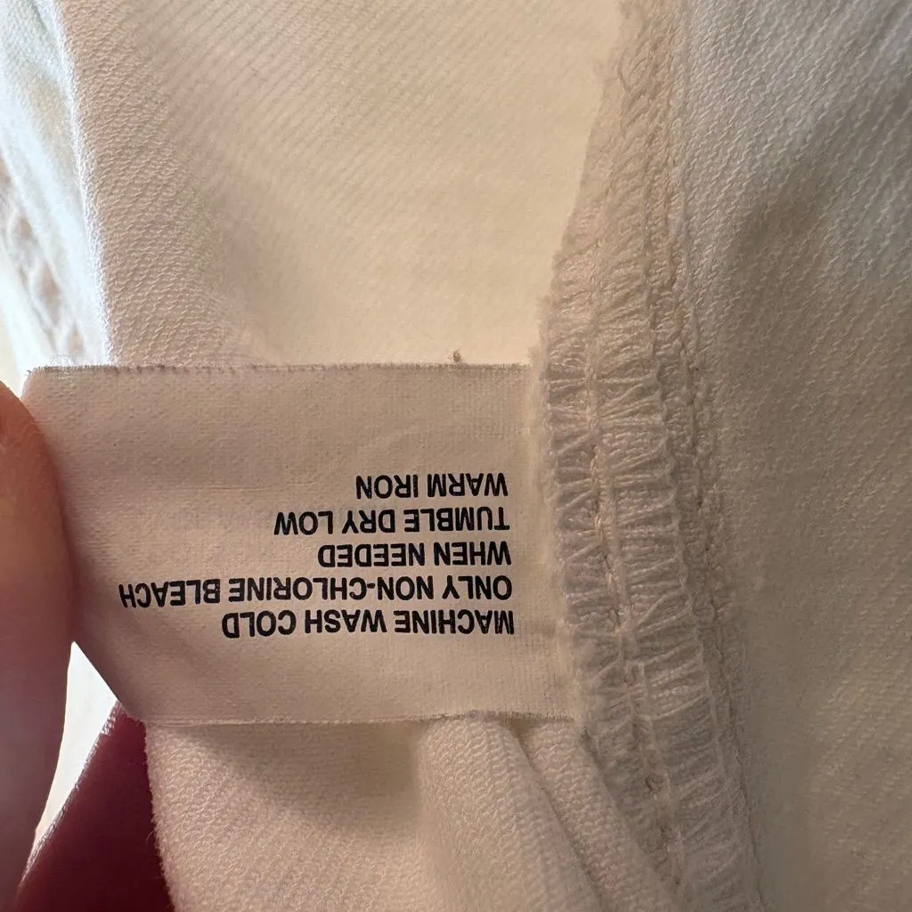 GAP Women's Bright White Jean Jacket - Image 9