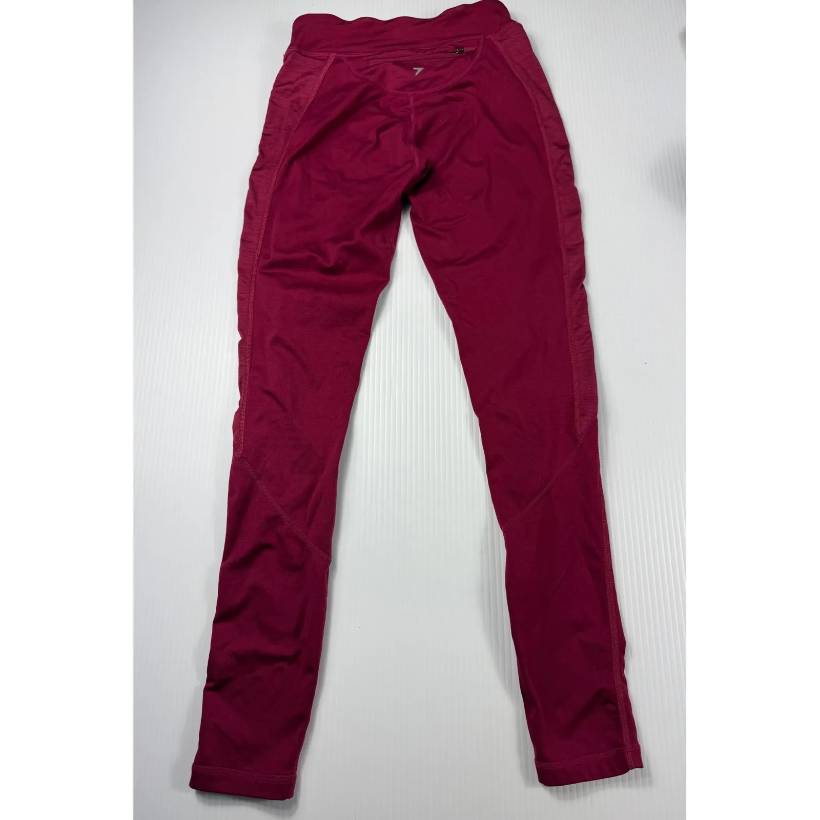 Gymshark Training Leggings High Waisted Workout Gym Activewear Burgundy‎ S - Image 5