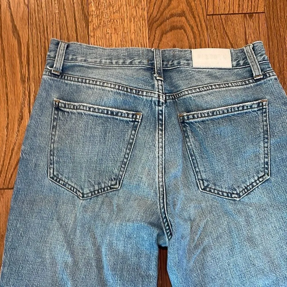 Pistola Presley high rise distressed straight legājeans 27 - Image 11
