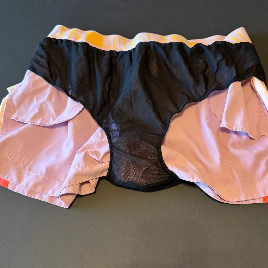 P.E NATION Initialise Shorts, lined, lilac and orange size L Purple Size L - Image 16