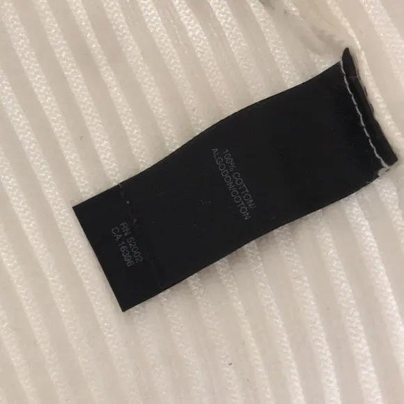 DKNY  jeans ribbed cotton crew neck ladies pullover sweater size large - Image 6