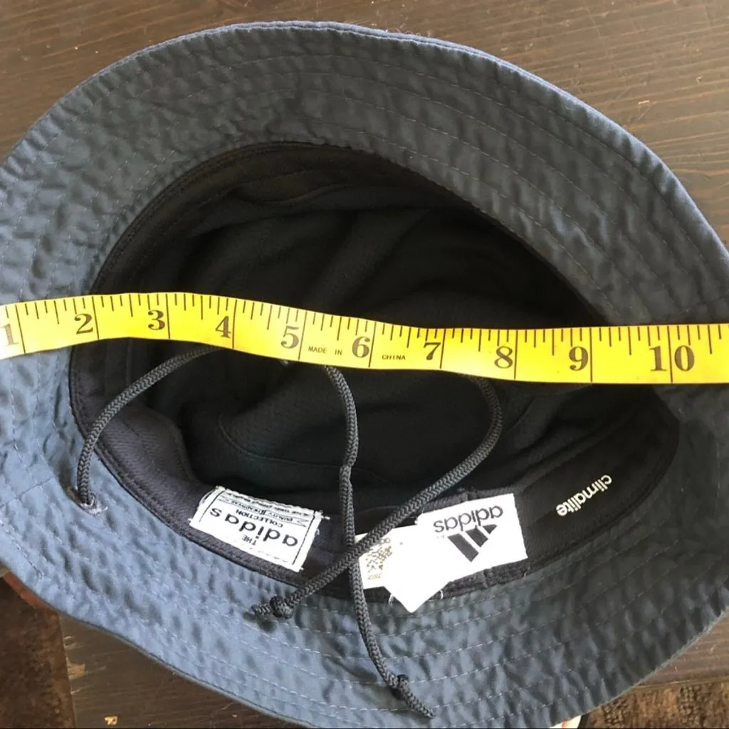 Adidas Climalite Outdoor Explorer Bucket Hat Adjustable Cord Dark Gray Unisex OS - Image 6