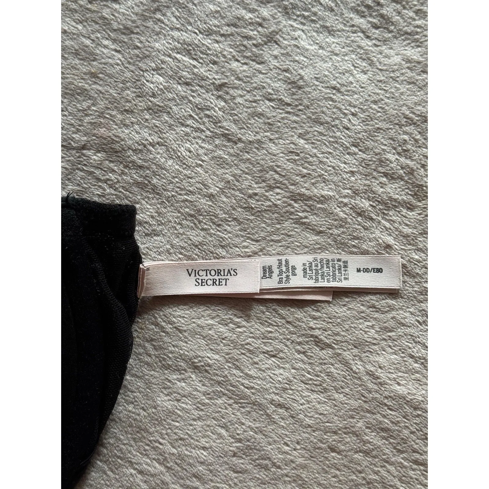 VICTORIA'S SECRET BLACK LACE SCOOP‎ BABY DOLL TEDDY LINGERIE Size M DD - Image 4