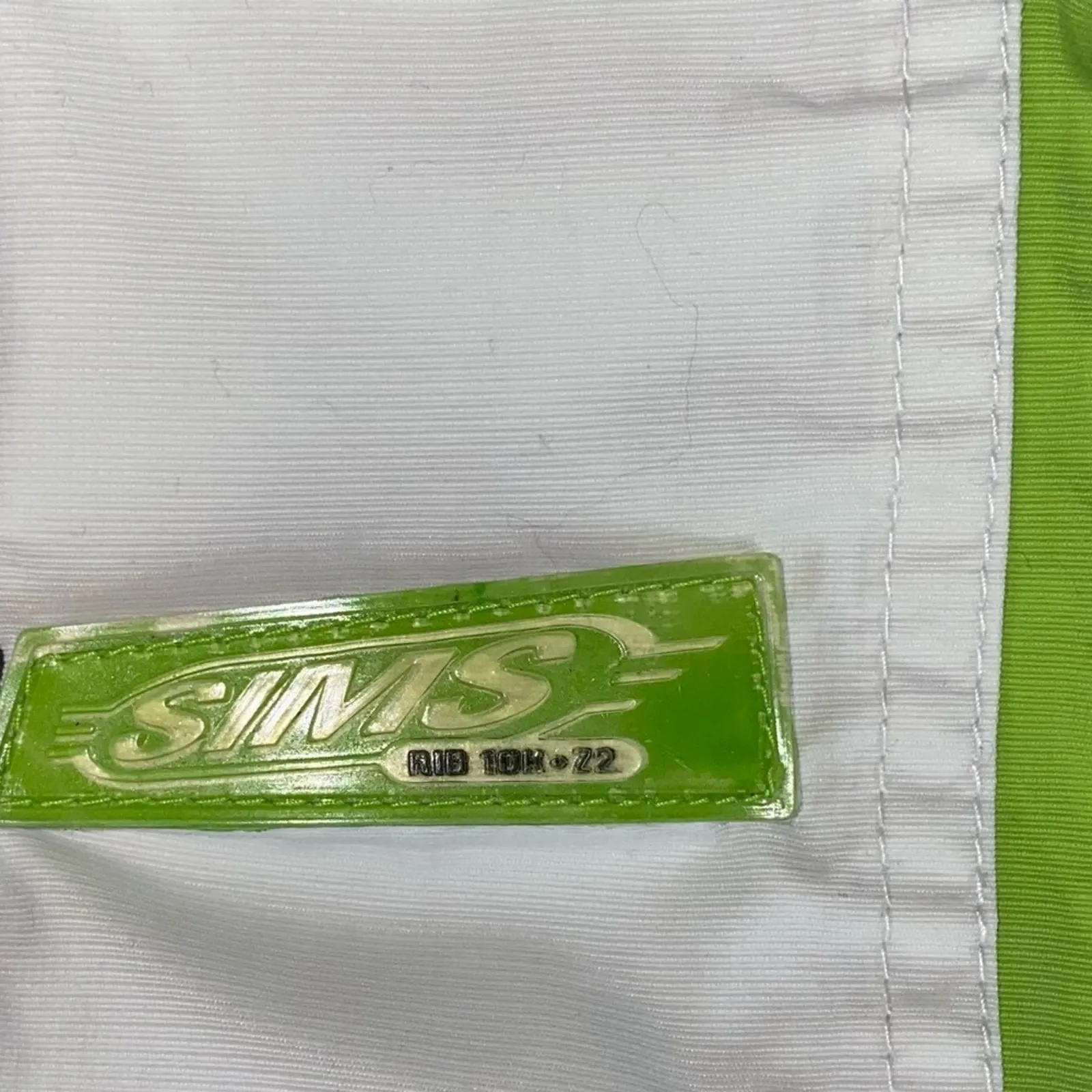 SIMS Snowboard RIB 10K Zone 2 XS Hooded Ski Snow Winter Coat Black White Green - Image 6