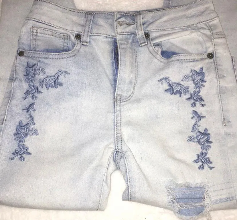 SO High Rise Light Wash Jeggings - Image 2