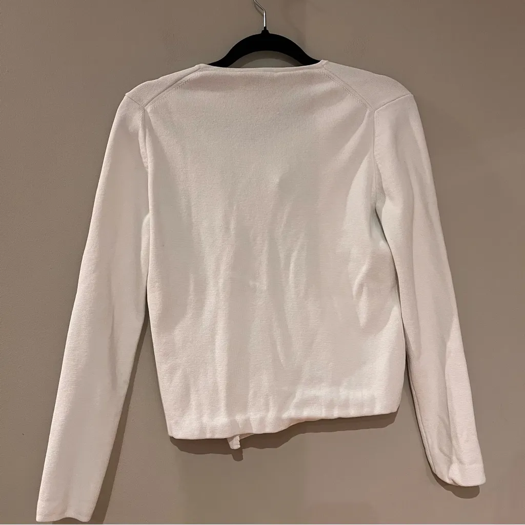 Theory White Knit Jacket - Image 5