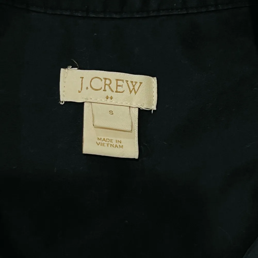 J Crew Short Sleeve Cotton Shirt Dress in Bkack - Image 7