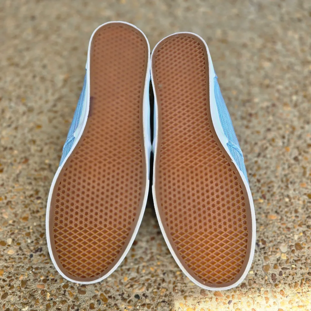 Vans Womens Atwood Blue Nylon Sneakers Skateboarding Shoes Size 10 Streetwear - Image 6