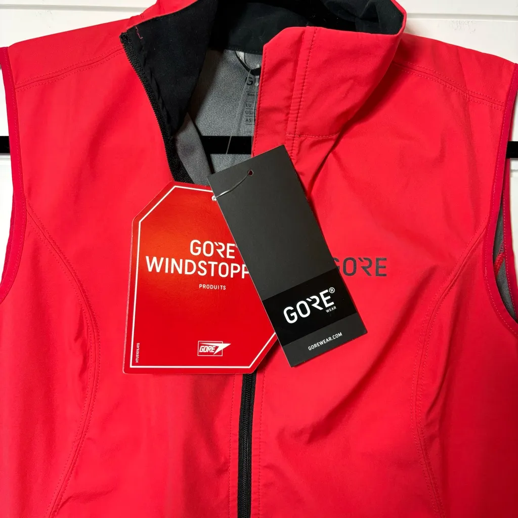 GOREWEAR R3 Women Windproof Bike Vest‎ orange Size M USA Red Size M - Image 6