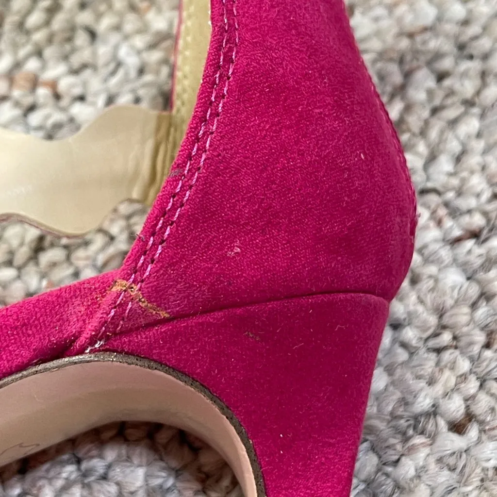 Jessica Simpson Caveena Strappy Heel Shoe Pumps Sandals Size 7M Pink Orange - Image 10