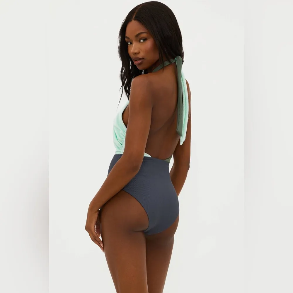 Beach Riot Jessica One Piece Palm Paradise Colorblock, Size X-Large, $178 - Image 8