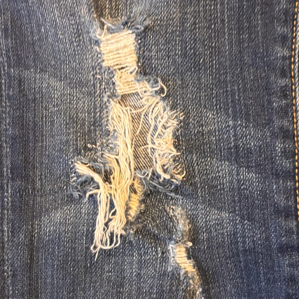 Abercrombie & Fitch Dark Wash Distressed Skinny Jeans W26 L29 Low Rise - Image 10