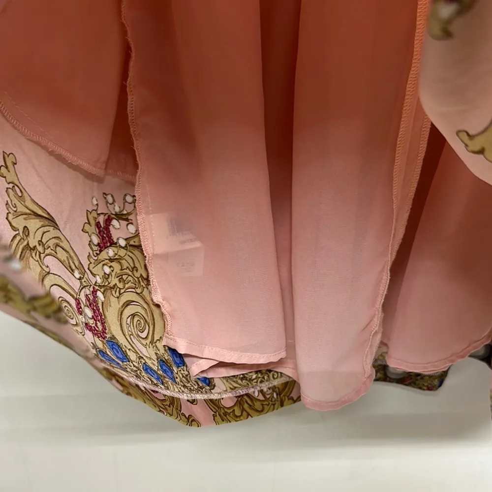 Joe Fresh Pink Tan Fit and Flare Cocktail Dress - Image 4