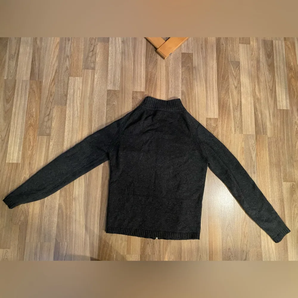 Giovanni Aiello Zip Cashmere Cardigan Women’s Medium Gray - Image 2