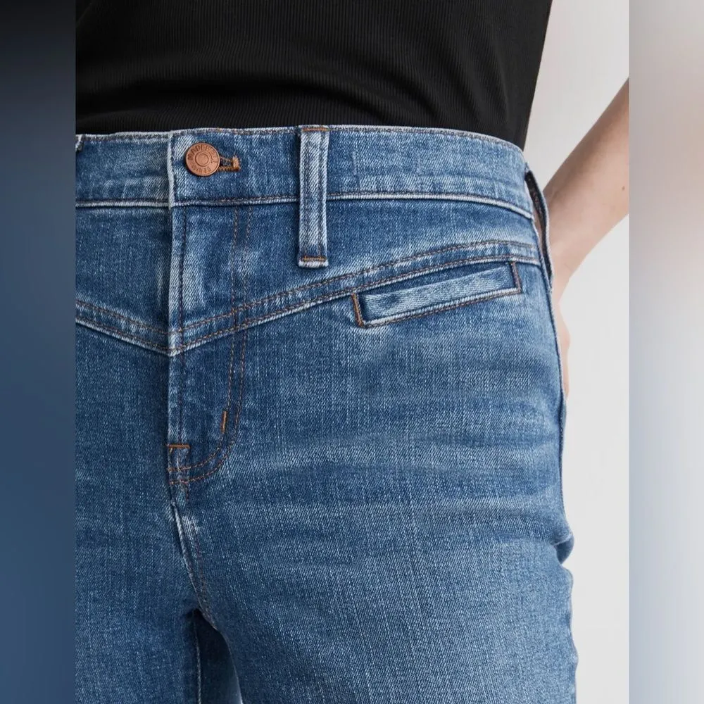 Madewell‎ Kick Out Crop Jeans Size 24 in Saywell Wash Front Yoke - Image 5