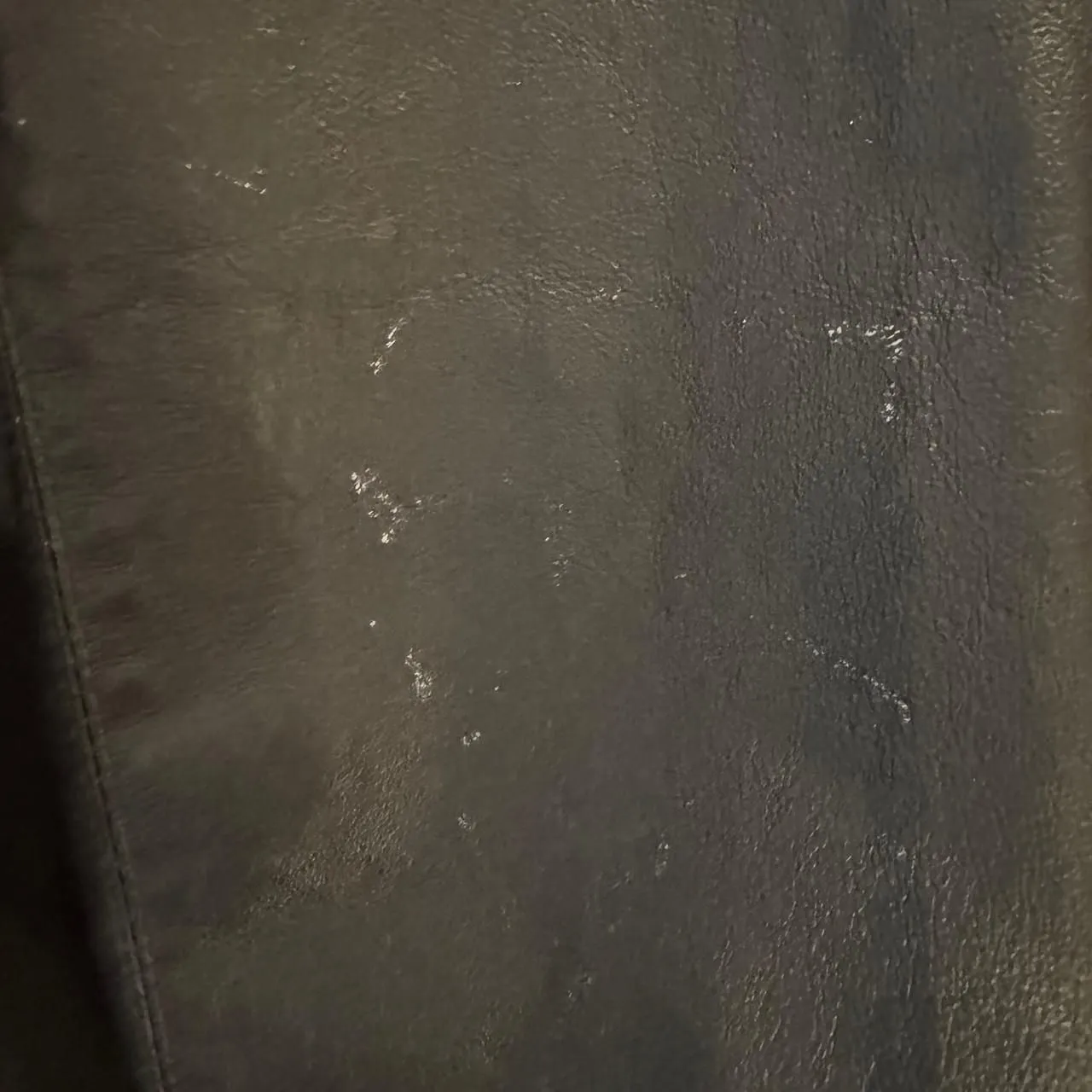 Dialogue Women’s Dark Brown Leather Blazer Jacket XL Button Front Lined - Image 5