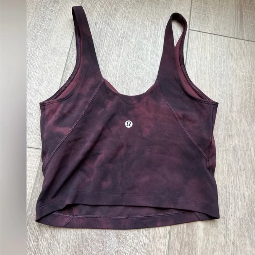 Lululemon Align Tank *Diamond Dye in Diamond Dye Cassis Black Size 4 - Image 4