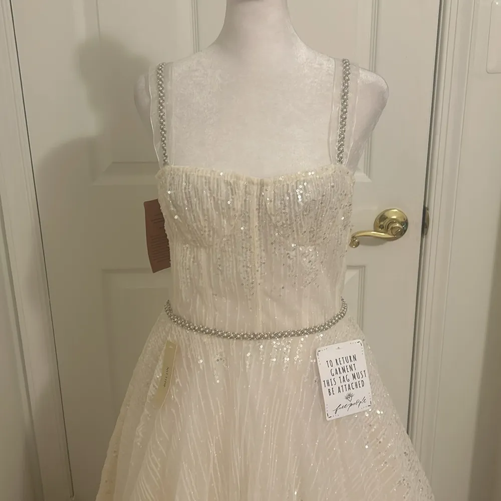 Bronx and Banco Mademoiselle Bridal Midi Dress NWT Size Medium - Image 8