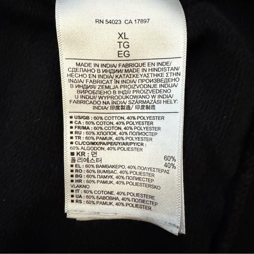 BANANA REPUBLIC zipper moto sweatshirt jacket, size XL - Image 11