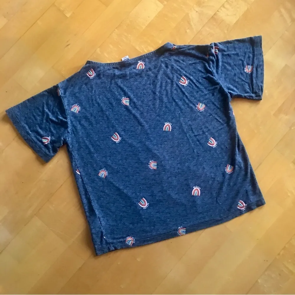 “Good Vibes, Be Kind” Sleep Shirt, Old Navy, Gray, Size XS - Image 11