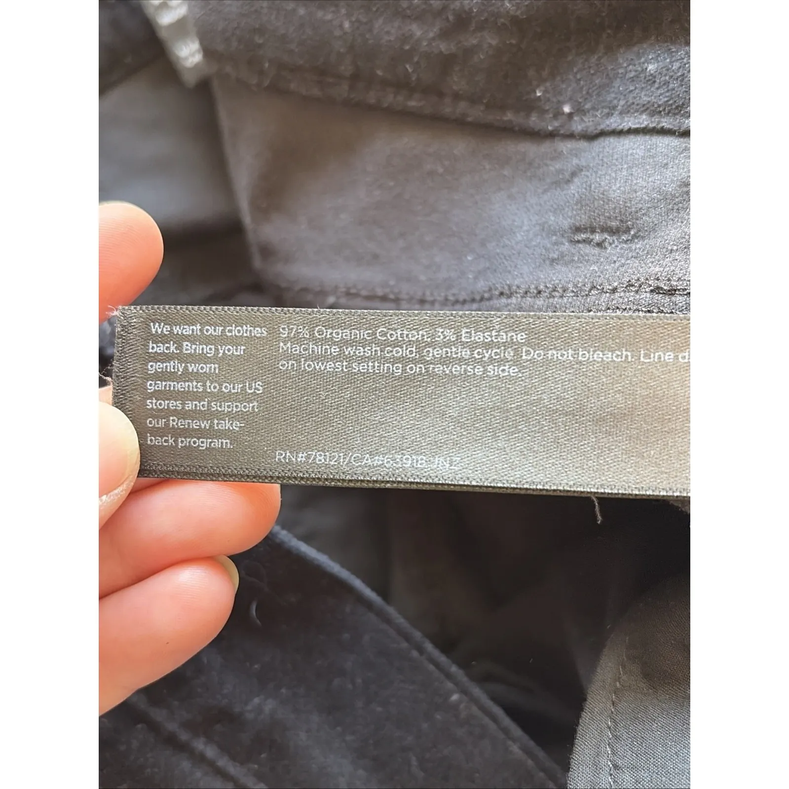 Eileen Fisher Petites Classic Black Velvet Straight Leg Pants Womens PS Small - Image 7