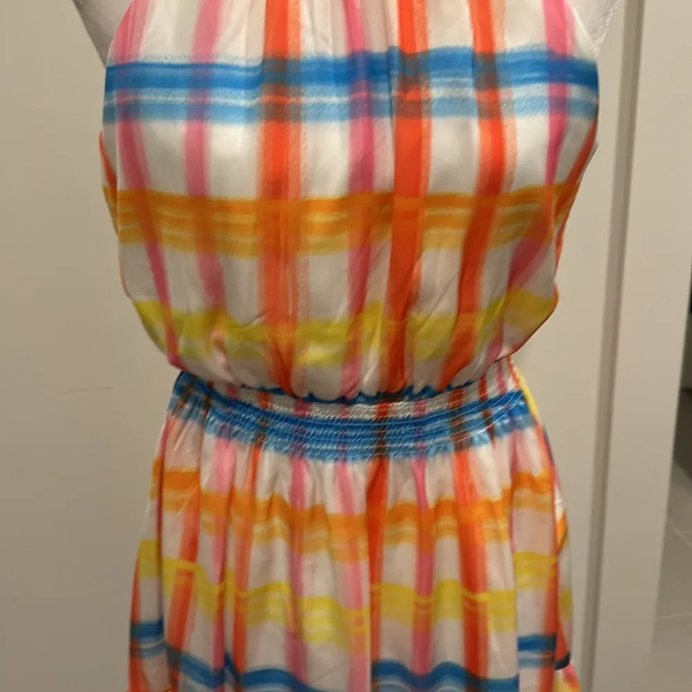 NWT Skies Are Blue Bright Plaid Dress Sz M - Image 2