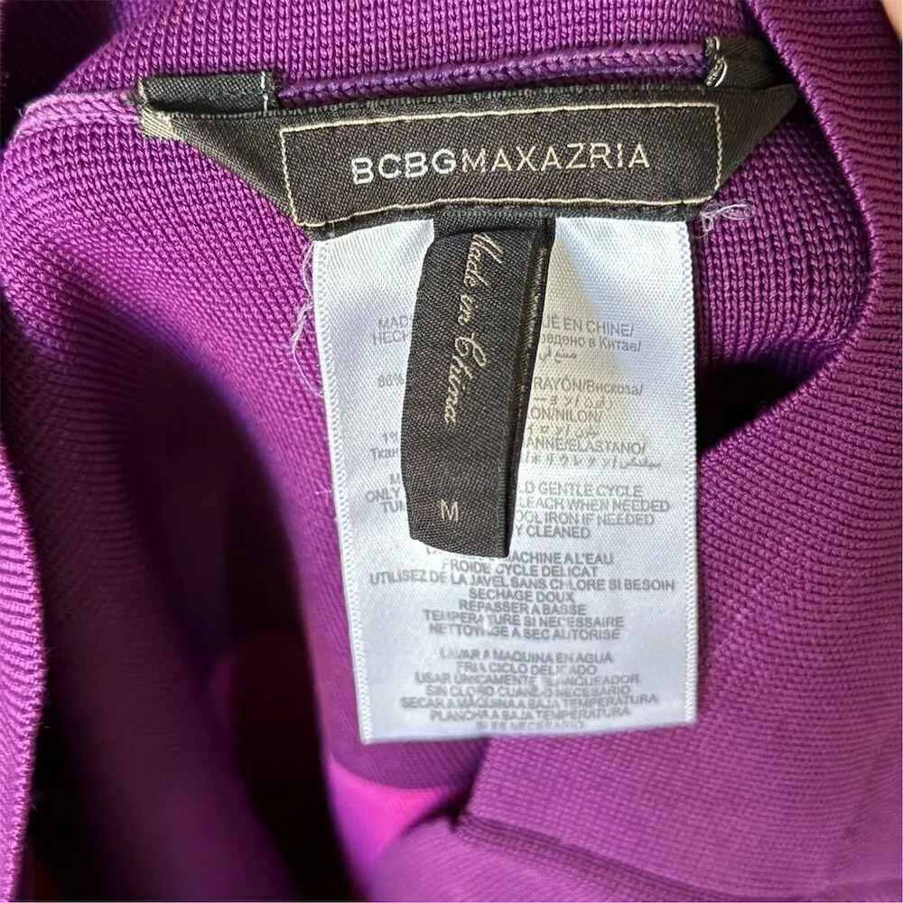 BCBGMAXAZRIA Women's M Colorblock Bandage Knee Length Skirt Multicolor - Image 6