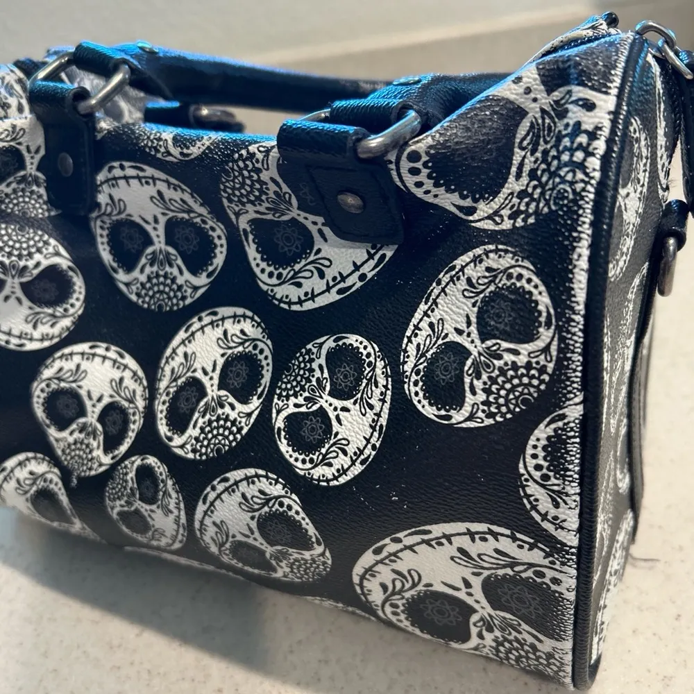 Loungefly Sugar skull Jack Skellington barrel bag with wallet - Image 6