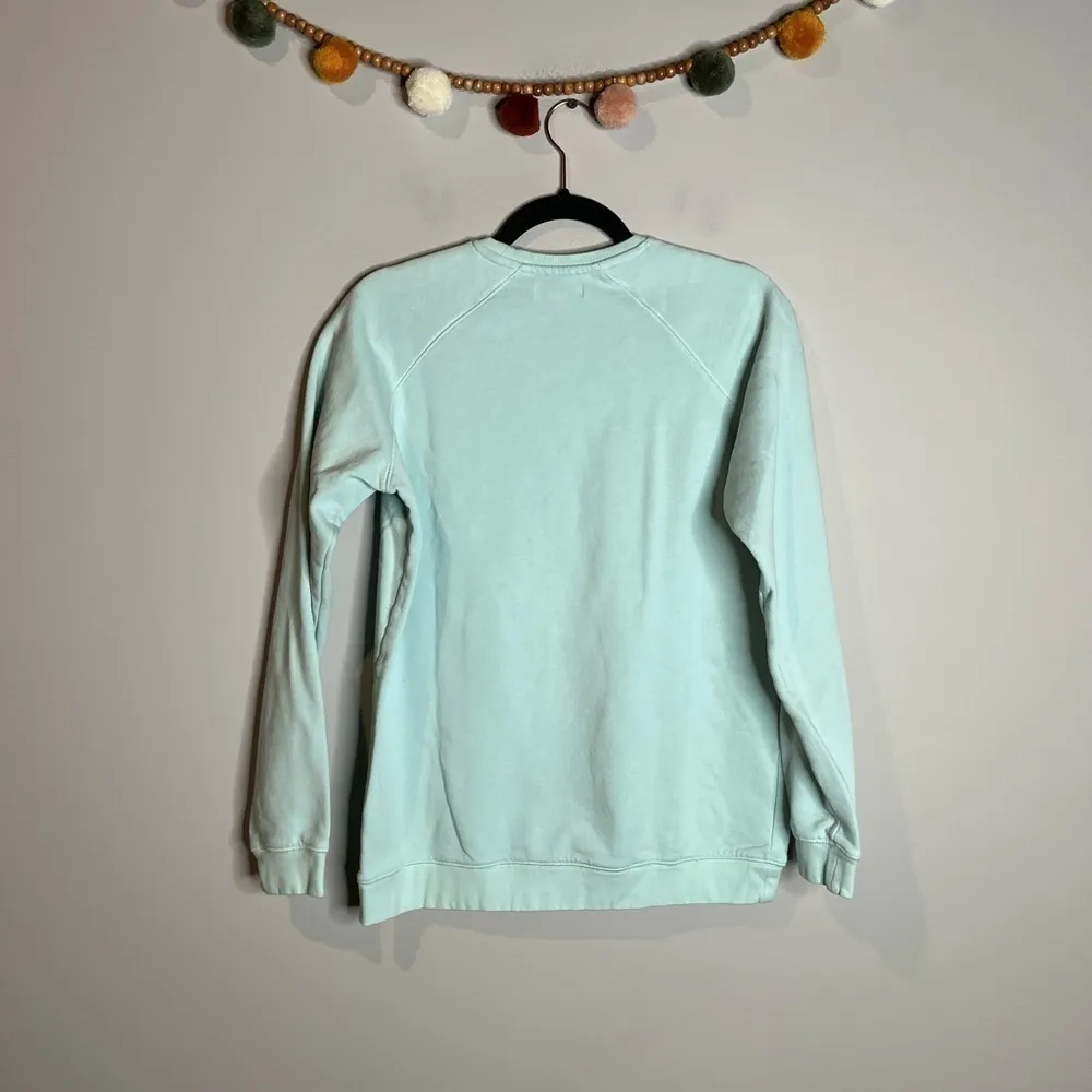 Peloton teal crew neck sweatshirt - Image 5