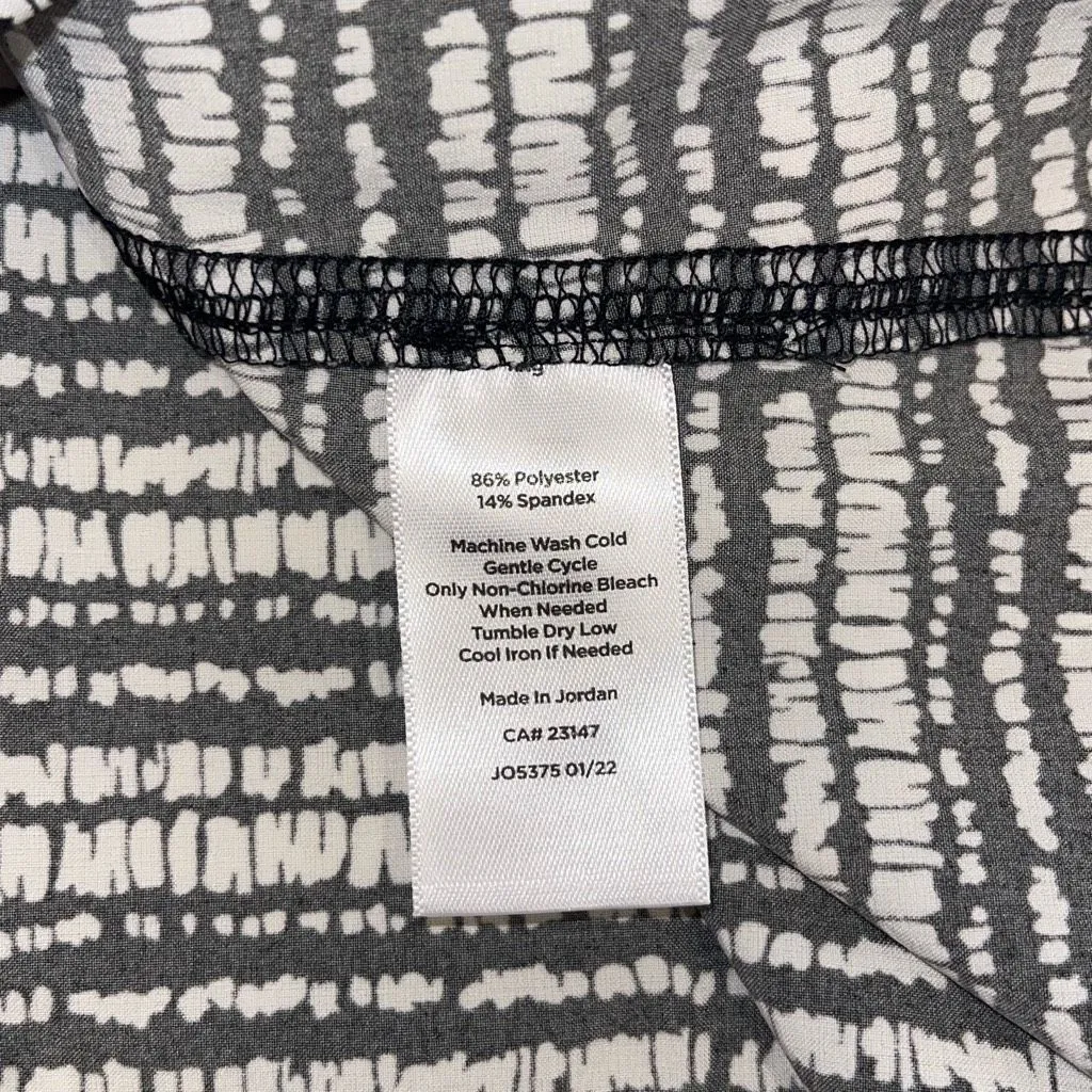 T by‎ Talbots Womens Lightweight Stretch High Low Tank Top Black White Sz 2X NWT - Image 8