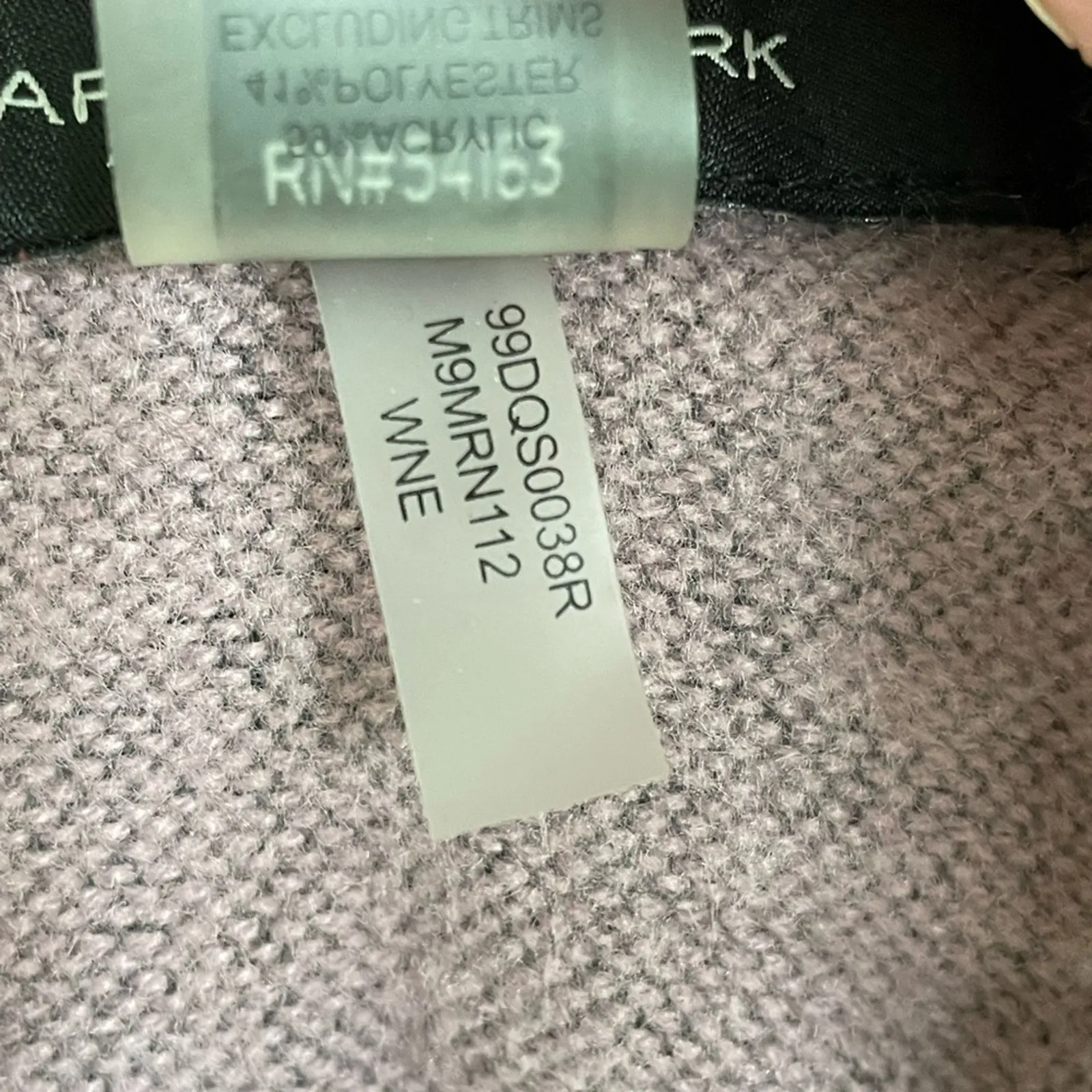 Marc New York Andrew Marc Paisley Wine Poncho Wrap Leather tie Tassels One Size - Image 5