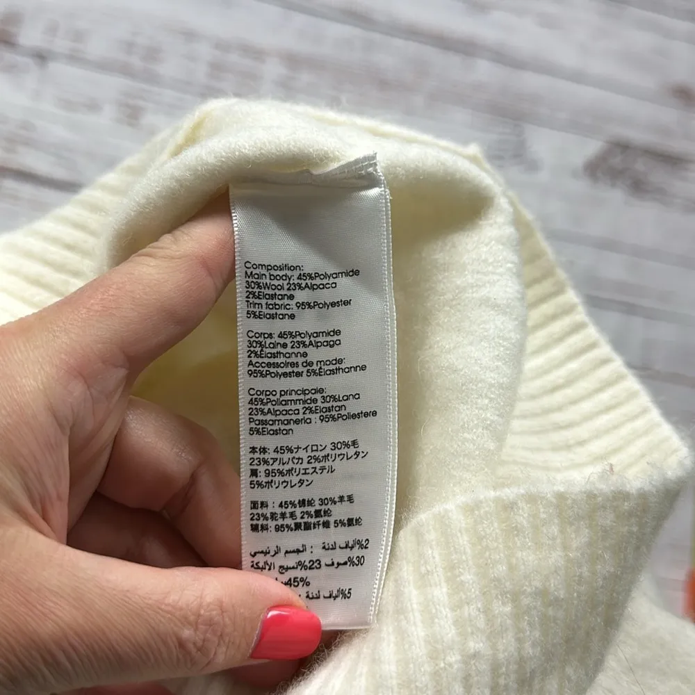 3.1 Phillip lim crewneck sweater pearls size medium wool blend - Image 6