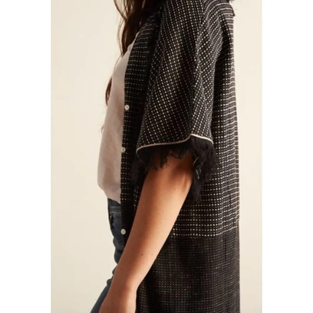 Mirth Malibu Duster Caftan Sz. S Black - Image 5