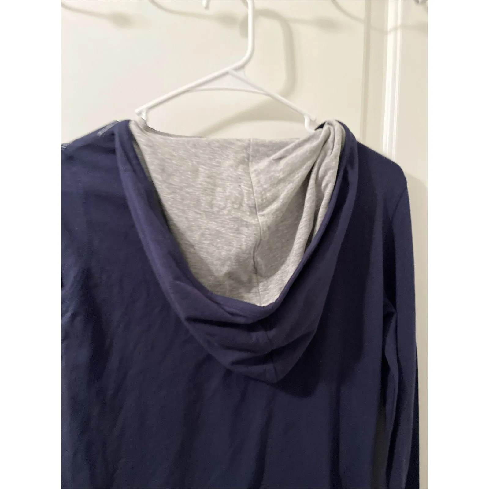 Michigan Wolverines Women's M Striped Hooded Shirt Size M G - Image 10