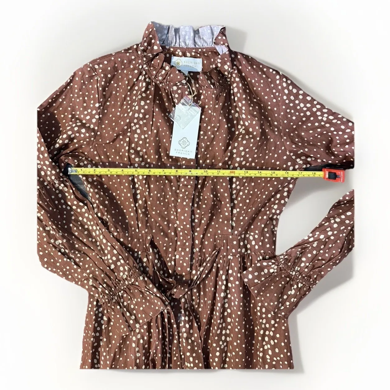 Sheridan French Bird Dress Cheetah XS Boho Coastal Cowgirl Quiet Luxury Core - Image 10