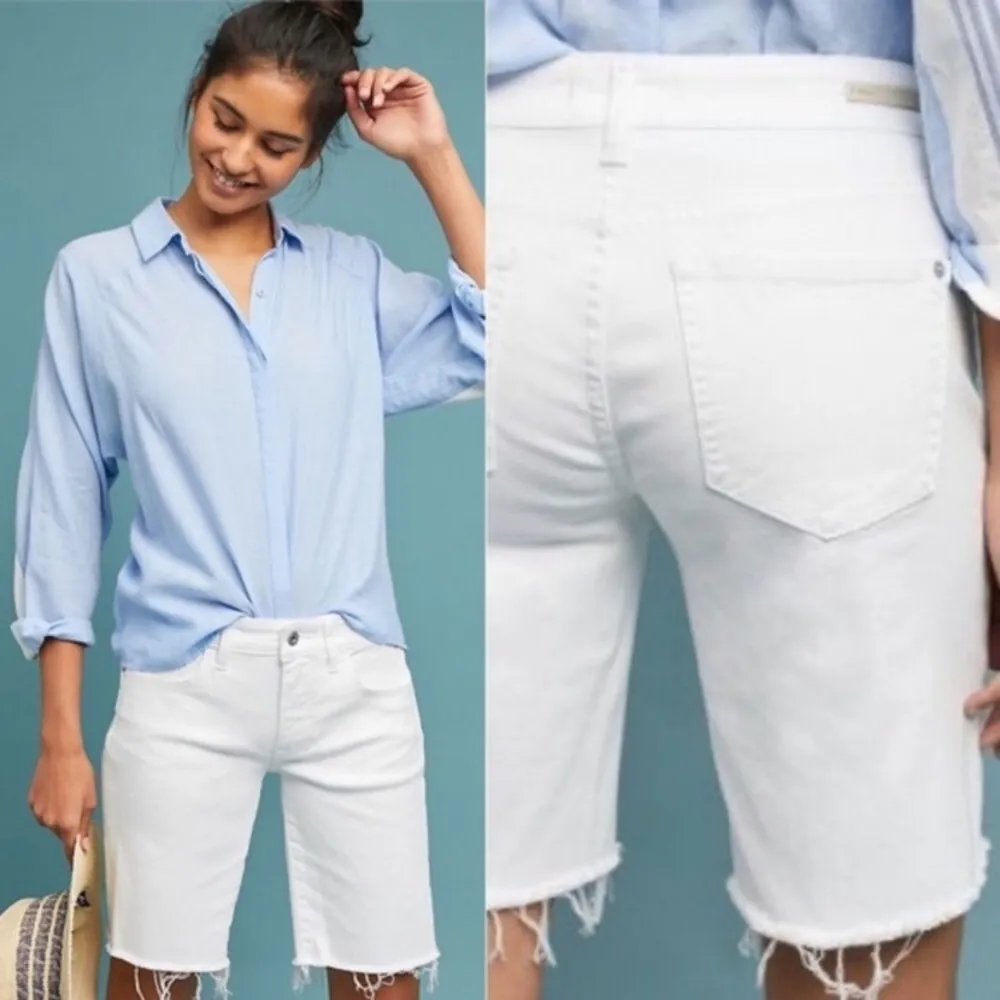 anthropologie pilcro high rise slim bermuda shorts - Image 2